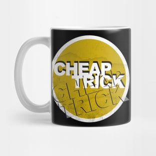 cheap trick vintage on yellow Mug